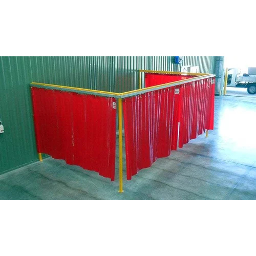 Welding Pvc Curtain - Color: Red