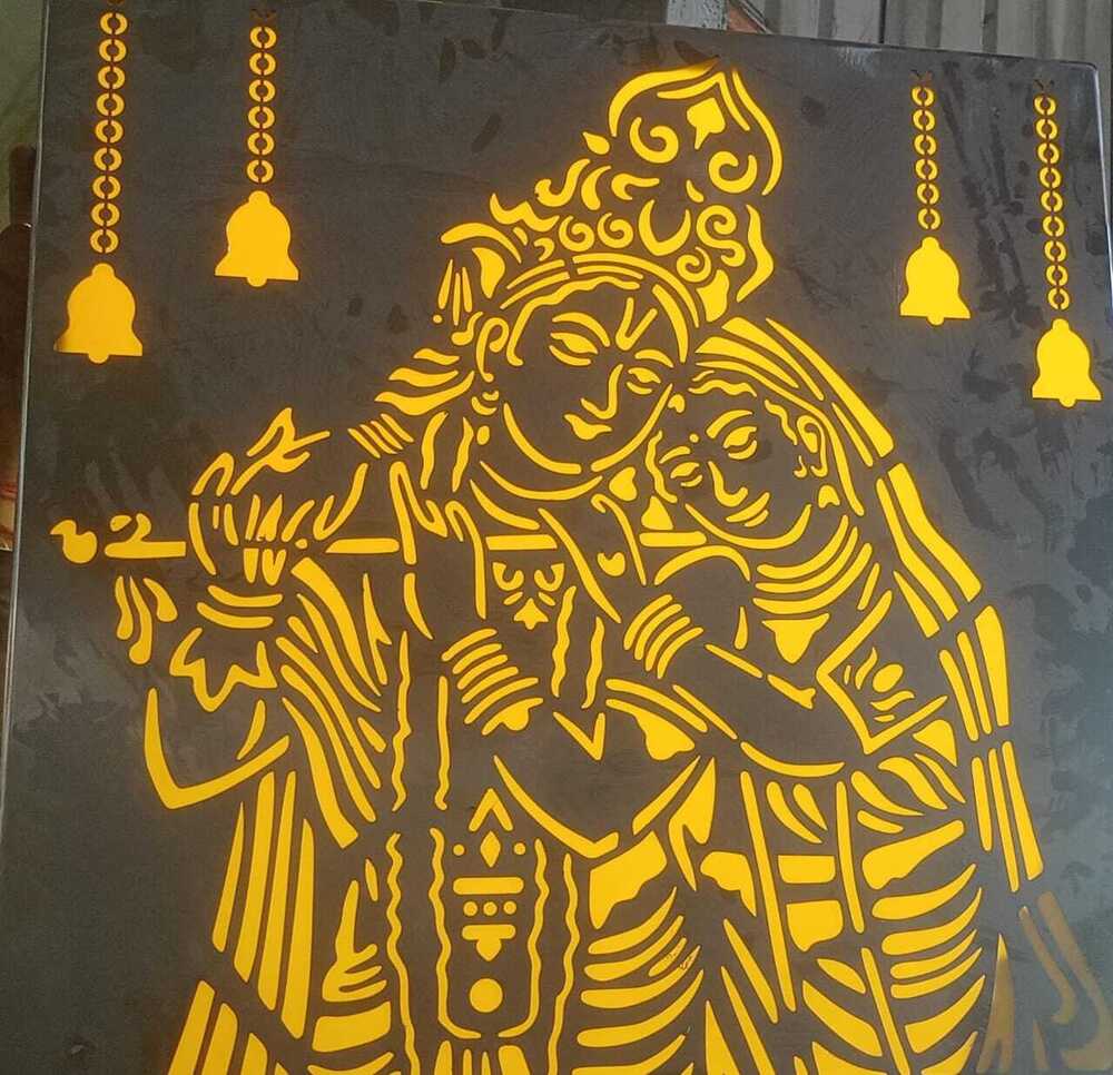 SS Laser Cutting - 2'X2' Black Stainless Steel | 1mm Thickness, Laser Cut Finish, Customizable Decorative Wall Art Metal Panel