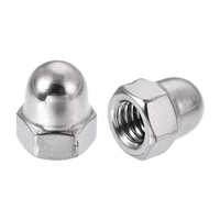 Ss Dome Nut - Steel, Standard Size | Silver Color, Durable Powder-coated Surface, Reliable Quality For Industrial Usage
