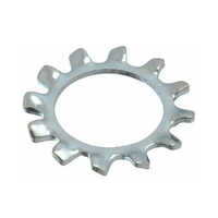 Ms Star Washer - Metal, Standard Size | Silver, Round Shape, Designed For Industrial Usage In Machinery, Automobiles, And More