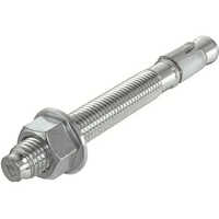 Anchor Fasteners - Stainless Steel, Standard Size, Smooth Powder-coated Silver Finish | High-quality Industrial Fastening Solutions, Excellent Durability