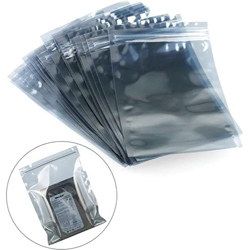 Pvc Supreme Antistatic Zip Lock Resealable Bag - Color: Transperent