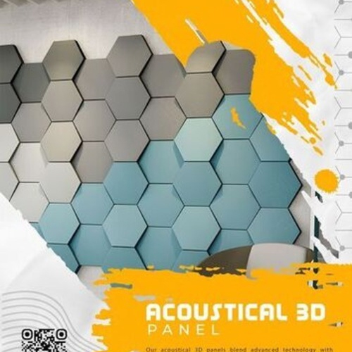 Auditorium Acoustic Tile 3D - Color: Various Colors