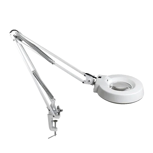 Magnifying Lamp Clamp Type With Led - Color: White