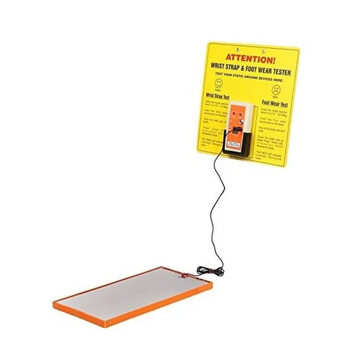 Esd Wrist Strap And Footwear Tester - Color: Silver & Orange