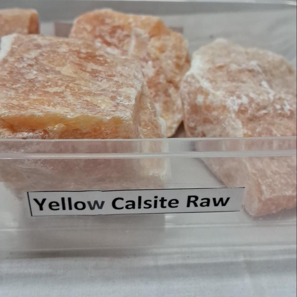 Yellow Calsite Rough Stone - Shape: Many Shape
