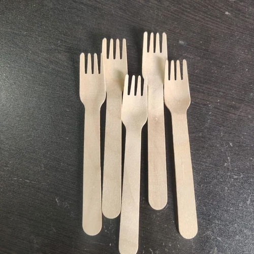 14Cm Wooden Disposable Fork - Application: For Event And Party Supplies