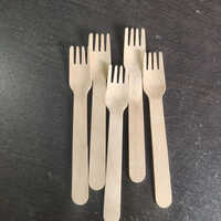 14cm Wooden Disposable Fork - Application: For Event And Party Supplies