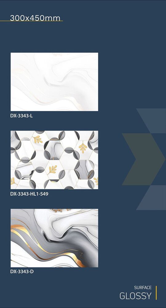 30x45 Ceramic Wall Tiles golden series concept