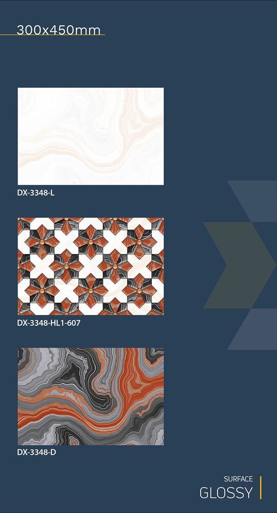 30x45 Ceramic Wall Tiles golden series concept