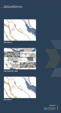 30x45 Ceramic Wall Tiles golden series concept