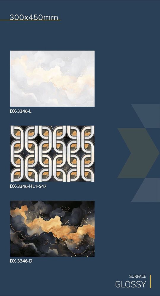 30x45 Ceramic Wall Tiles golden series concept