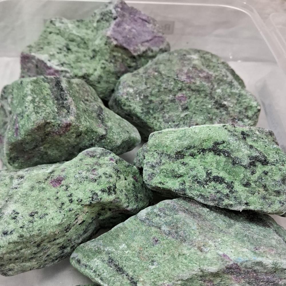 Ruby Zoisite Rough Stone - Color: Green