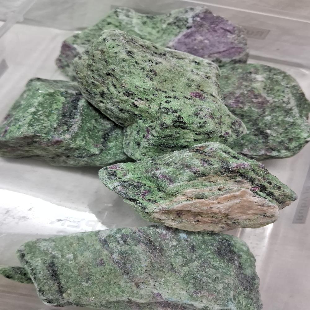 Ruby Zoisite Rough Stone - Color: Green
