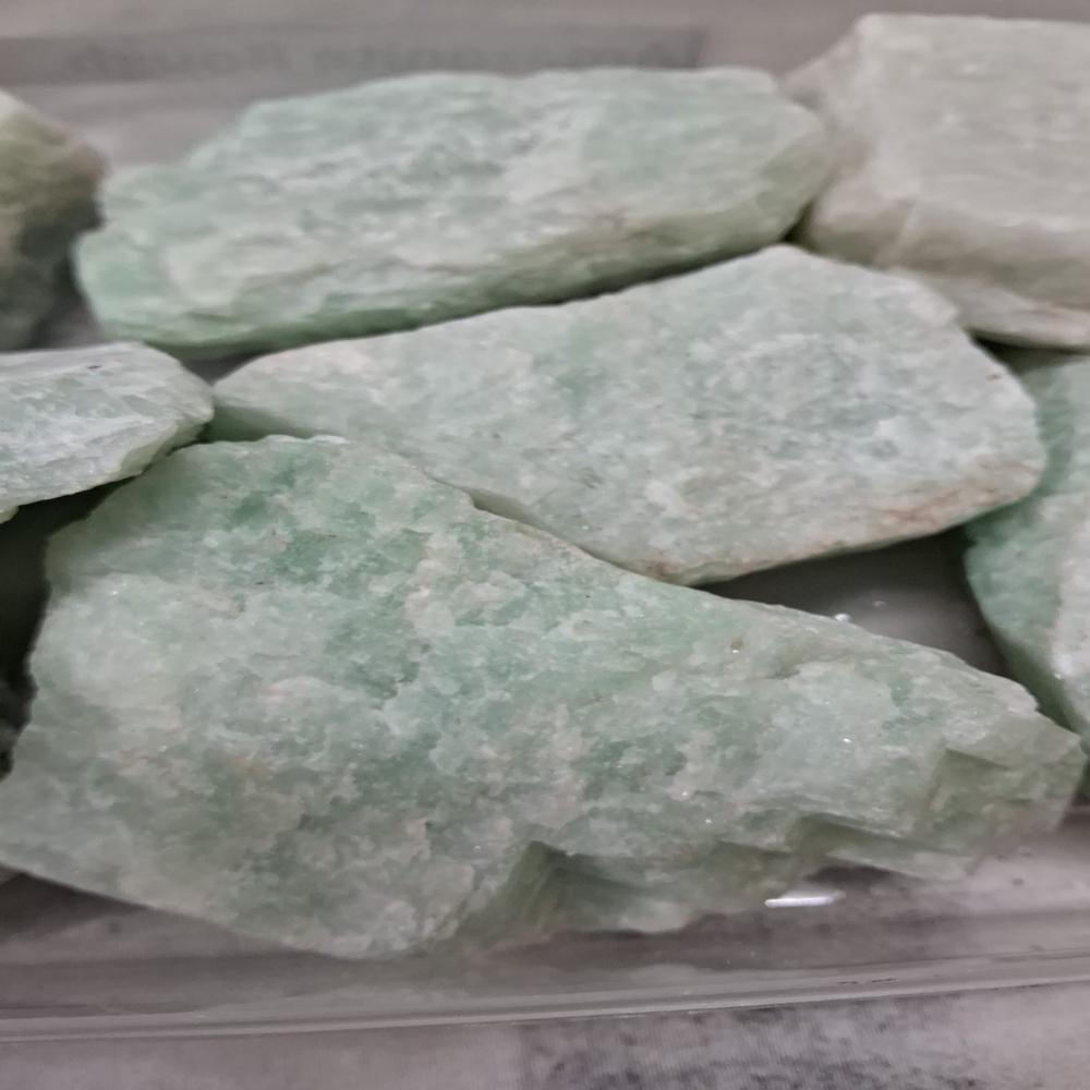 Amazonite Rough Stone - Color: Green