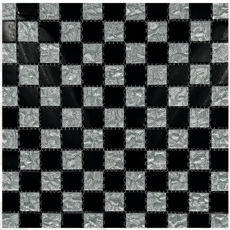 Black And White Wall Panel - Glass Material, 1x1 Feet Size, Glossy Finish, Perfect For Industrial Wall Applications - Sleek Modern Design