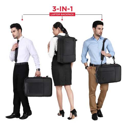 Axiron 3-in-1 Laptop Backpack - Color: Black