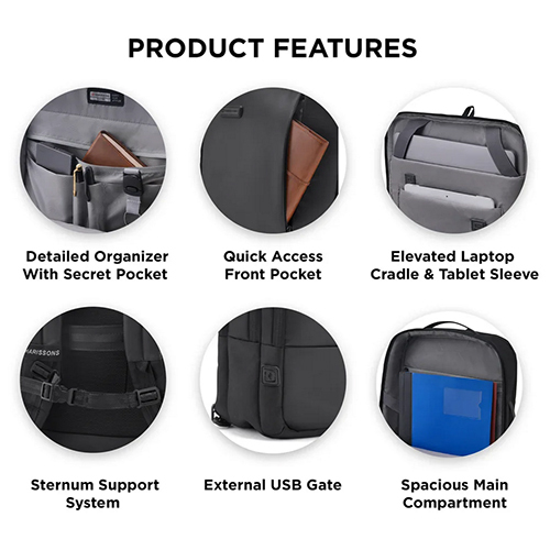 Axiron 3-in-1 Laptop Backpack - Color: Black