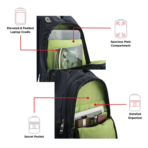 Delta Laptop Backpack - Capacity: 25 Ltr