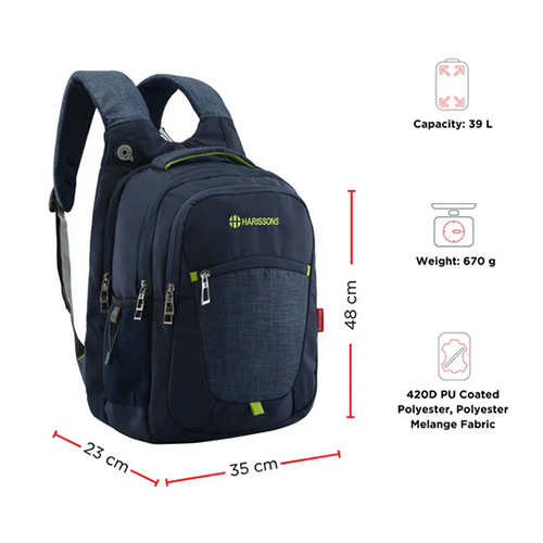 Delta Laptop Backpack - Capacity: 25 Ltr
