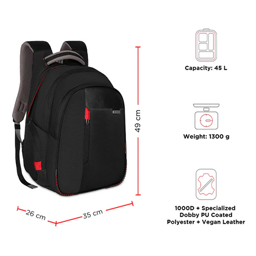 Sirius 15.6 Inch Laptop Backpack - Color: Black