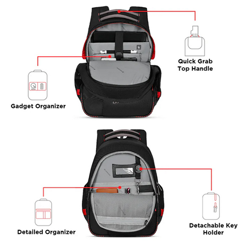 Sirius 15.6 Inch Laptop Backpack - Color: Black