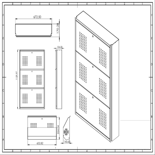 Wall Mounted Shoe Racks - 3 Shelves