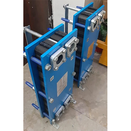 Industrial Plate Heat Exchanger - Color: Blue