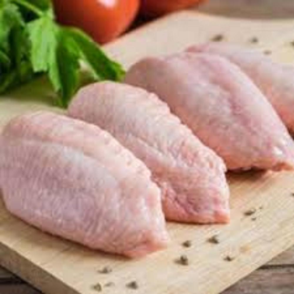 Frozen chicken wings (mid-joint only)