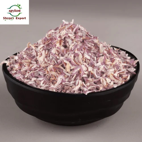 Dehydrated Pink Onion Minced - Dehydration Method: Normal
