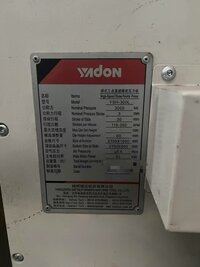 Yadon used 300T high speed press machine with bolster 2700mm