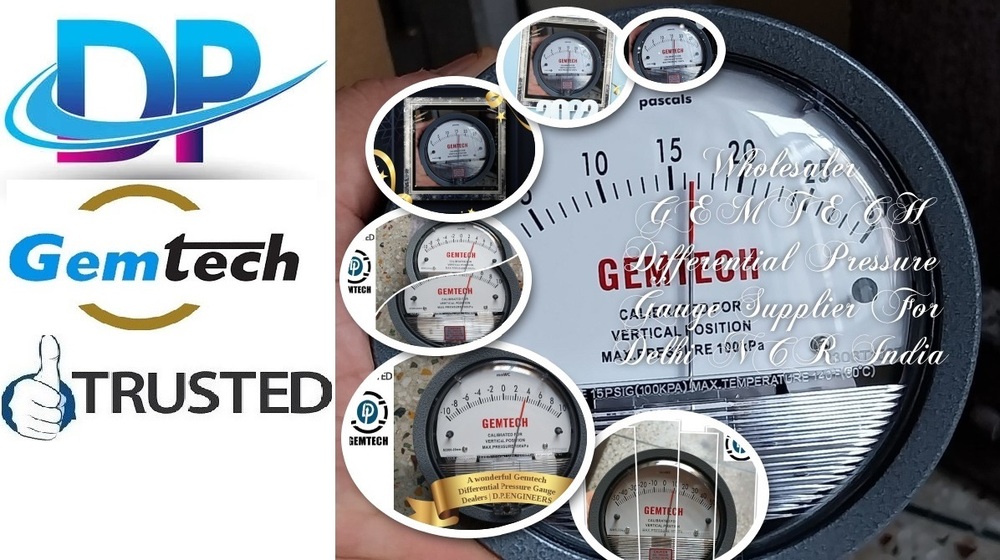 GEMTECH Differential Pressure Gauges Distributors by Tehsils in Jhalawar District,Rajasthan