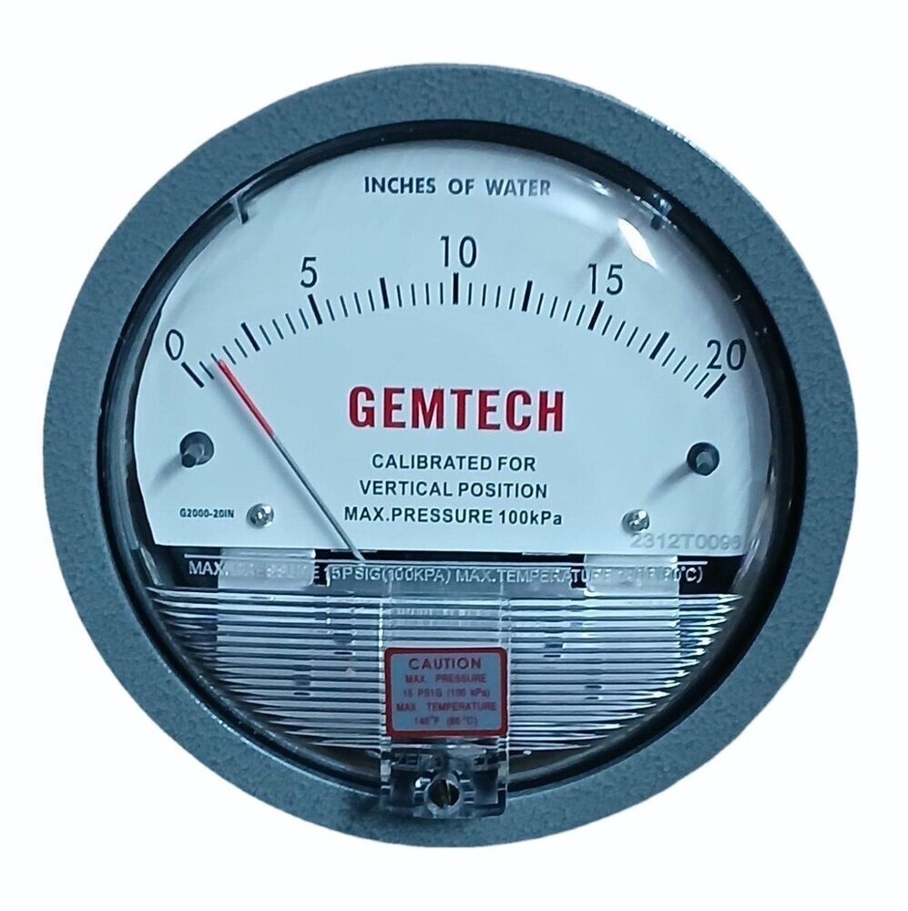 GEMTECH DIFFERENTIAL PRESSURE GAUGE IN Soniyana Industrial Area Rajasthan