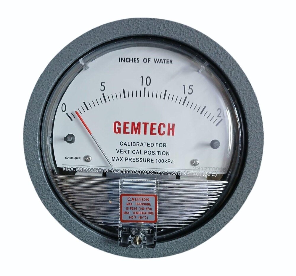 GEMTECH DIFFERENTIAL PRESSURE GAUGE IN Soniyana Industrial Area Rajasthan