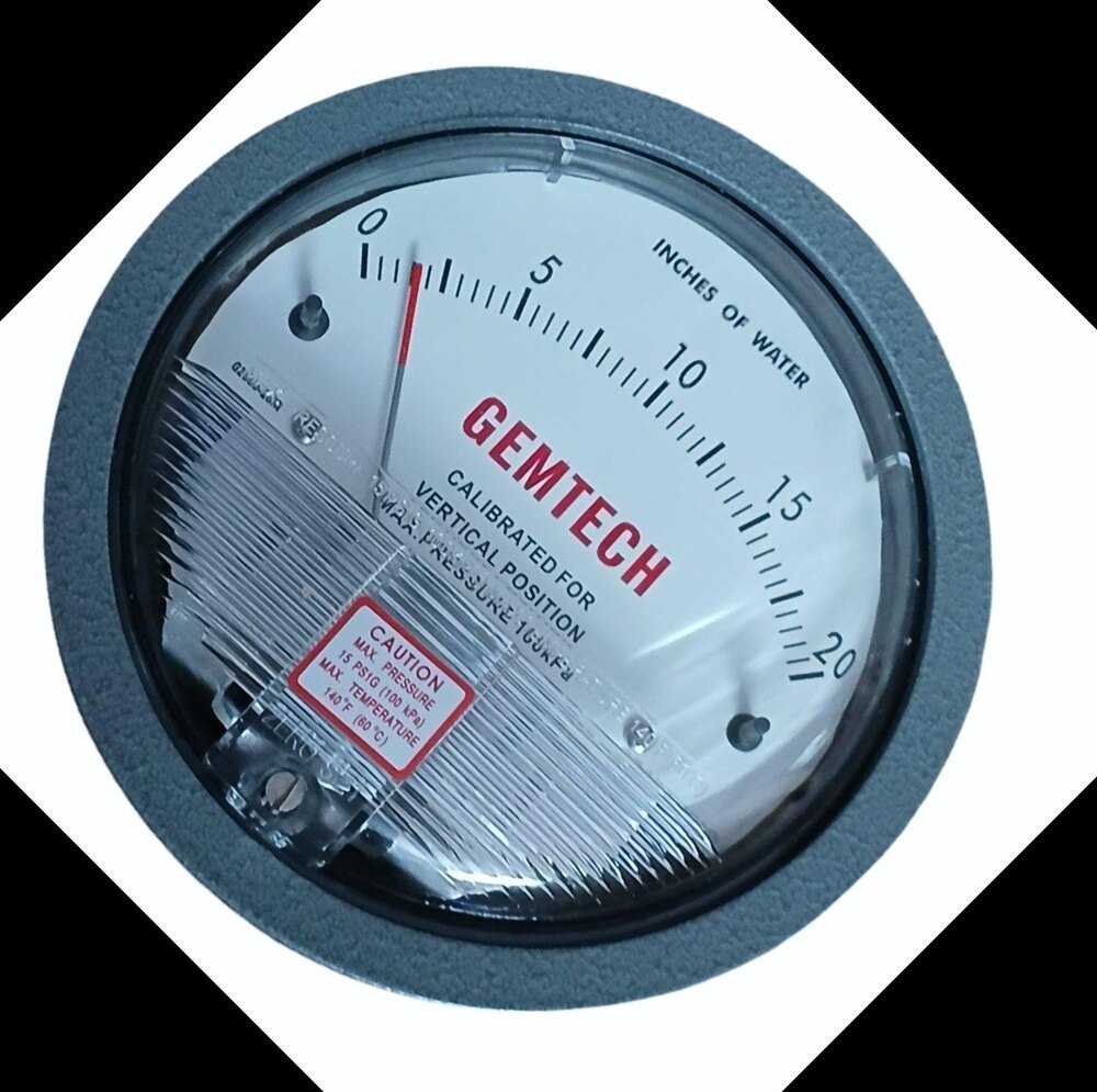 GEMTECH DIFFERENTIAL PRESSURE GAUGE IN Kakani Industrial Area Rajasthan