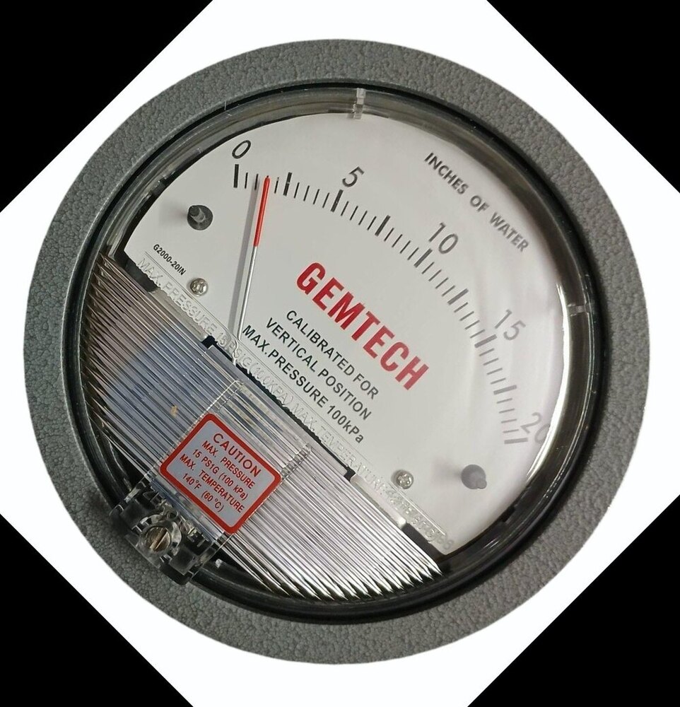 GEMTECH DIFFERENTIAL PRESSURE GAUGE IN Kakani Industrial Area Rajasthan