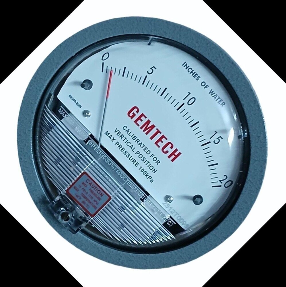 GEMTECH DIFFERENTIAL PRESSURE GAUGE IN Kakani Industrial Area Rajasthan