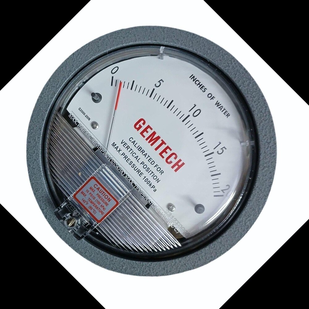 GEMTECH DIFFERENTIAL PRESSURE GAUGE IN Kakani Industrial Area Rajasthan