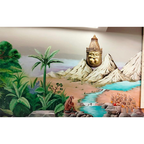 Murals And Scenic Wall Paintings - Color: Multicolour
