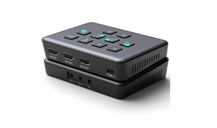 Videocast 2 Channel HDMI USB 3.0 Video Capture Card Device With Loop Out Mixer