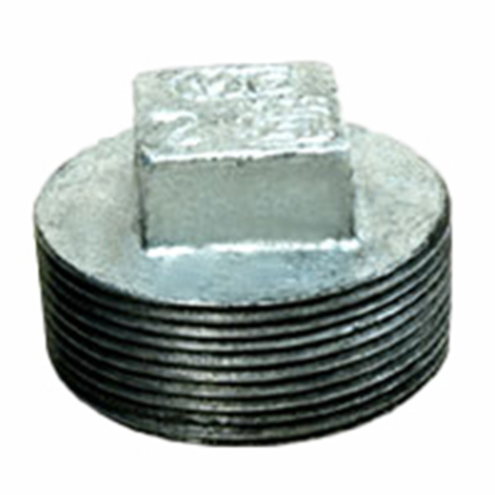 Gi Plug 1/2" - Brass Material, Rectangular Shape, Socket Joint Connection | Size: 1/2", Standard: Is 1879