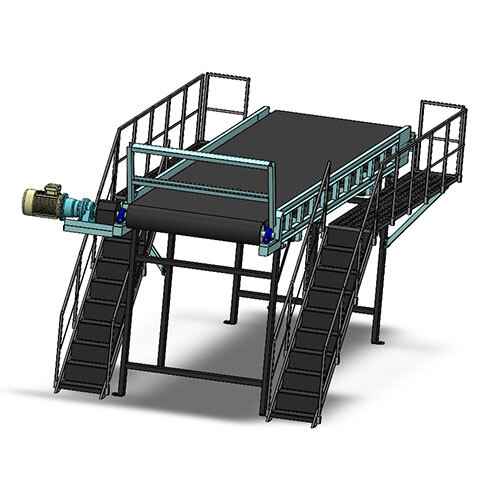 Flat Belt Conveyor - Material: Stainless Steel