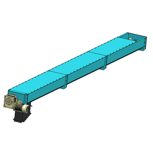 Double Screw Conveyor - Color: Silver