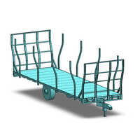 Platform Trolley - Stainless Steel, Standard Size, Polished Surface | Industrial Use, Durable Design For Heavy Loads