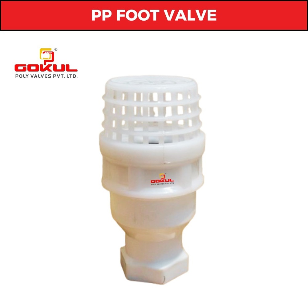 PP Foot Valve Threaded End