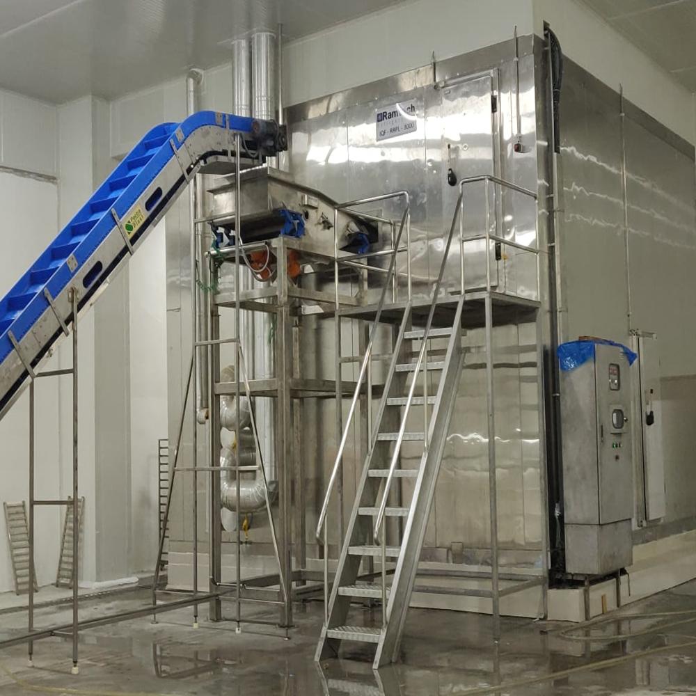 Fluidized Bed Iqf Freezer For Green Peas - Color: Silver
