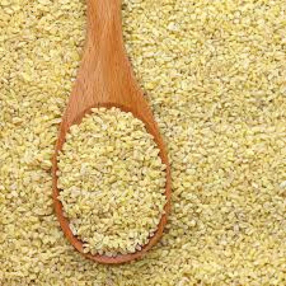 Crushed bulgur wheat