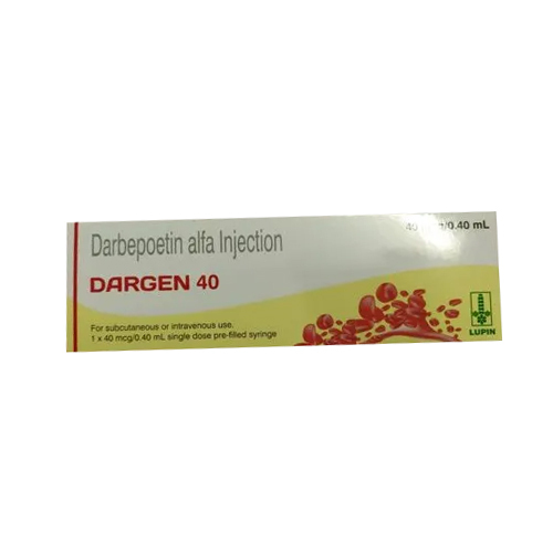 40Mcg Darbepoetin Alfa Injection - 0.40 ml Liquid Injection for Adults | Stimulates Red Blood Cell Production, Room Temperature Storage