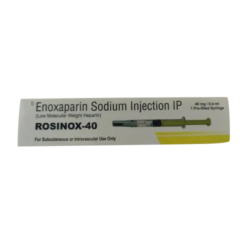 40mg Enoxaparin Injection IP - Liquid Form, 0.4ml Per Box | Anticoagulant Solution for Adults, Suitable for Coagulation Disorder Treatment