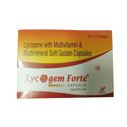 Lycopene With Multivitamin And Multimineral Soft Gelatin Capsules - Drug Type: General Medicines